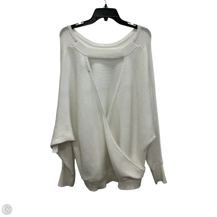 Top Long Sleeve By Express In White, Size: Xl