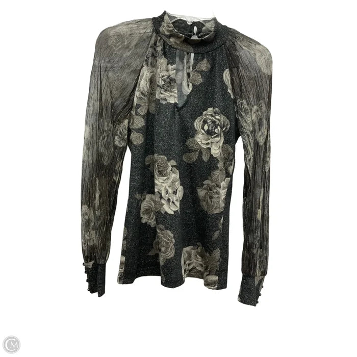 Top Long Sleeve By Fever In Floral Print, Size: S