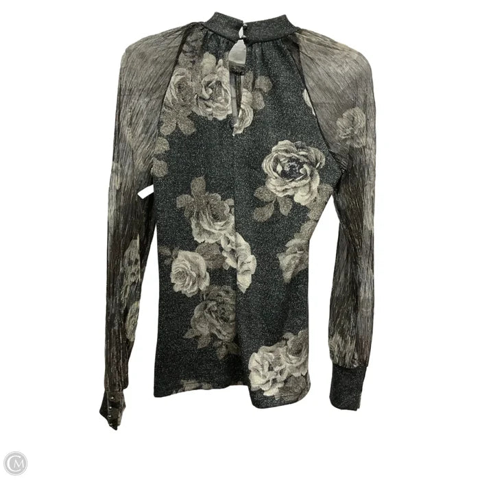 Top Long Sleeve By Fever In Floral Print, Size: S