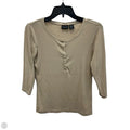 Top Long Sleeve By Rachel Zoe In Tan, Size: M