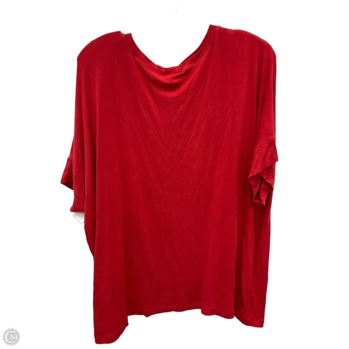 Top Short Sleeve Basic By Cabi In Red, Size: Xl