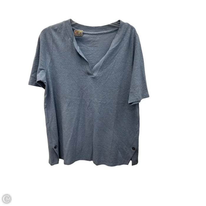 Top Short Sleeve Basic By J. Jill In Blue, Size: M