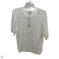 Top Short Sleeve By Current Air In White, Size: L