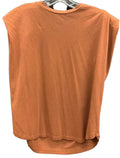 Top Short Sleeve By Good American In Orange, Size: 4