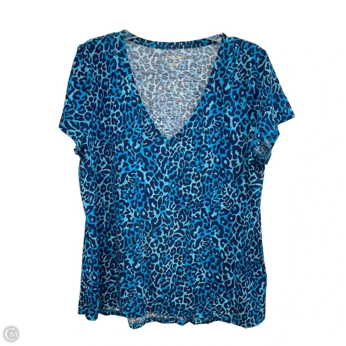 Top Short Sleeve By Lilly Pulitzer In Animal Print, Size: Xl