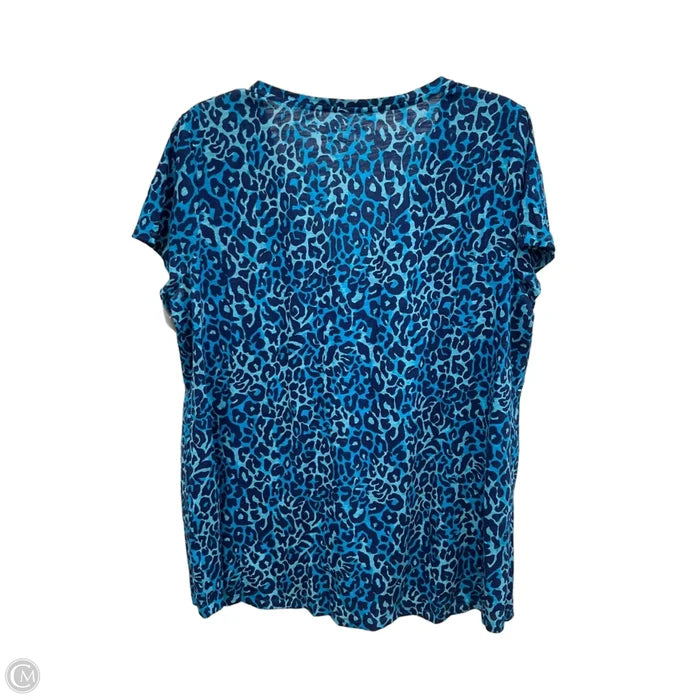 Top Short Sleeve By Lilly Pulitzer In Animal Print, Size: Xl