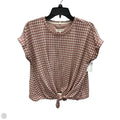 Top Short Sleeve By Lou And Grey In Plaid Pattern, Size: S