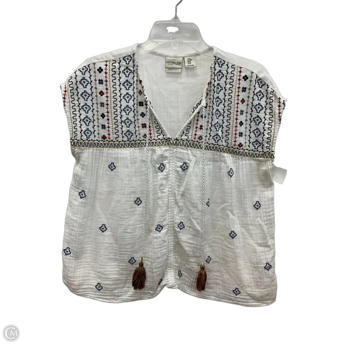 Top Short Sleeve By Rachel Zoe In White, Size: M