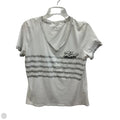 Top Short Sleeve Designer By Karl Lagerfeld In White, Size: M
