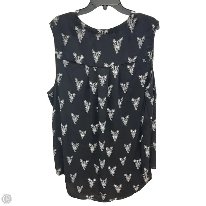 Top Sleeveless By Torrid In Black, Size: 3x