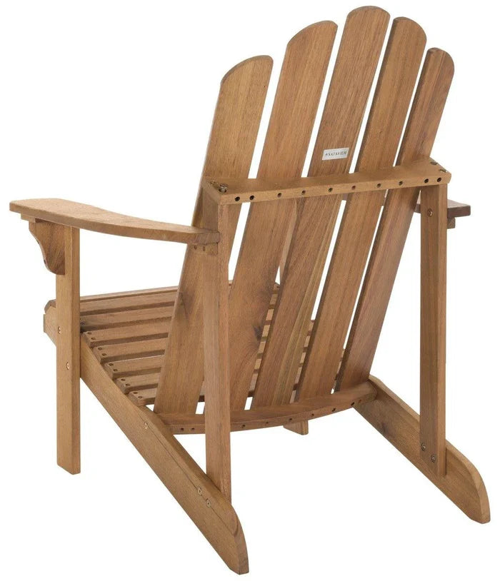 Traditional Natural Adirondack Chair in Eucalyptus Wood - Outdoor Chairs & Chaises - The Well Appointed House