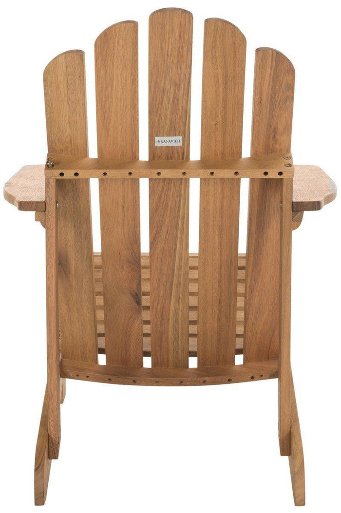 Traditional Natural Adirondack Chair in Eucalyptus Wood - Outdoor Chairs & Chaises - The Well Appointed House