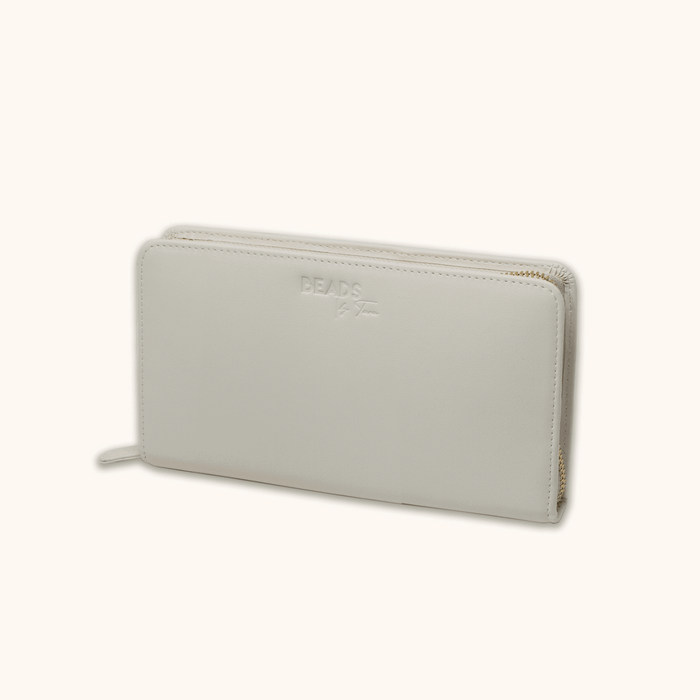 Animated view of the vegan suede travel jewelry case by Beads by Tara