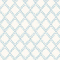 Schumacher Trellis Leaves Wallpaper in Blue - Wallpaper - The Well Appointed House