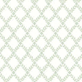 Schumacher Trellis Leaves Wallpaper in Leaf - Wallpaper - The Well Appointed House