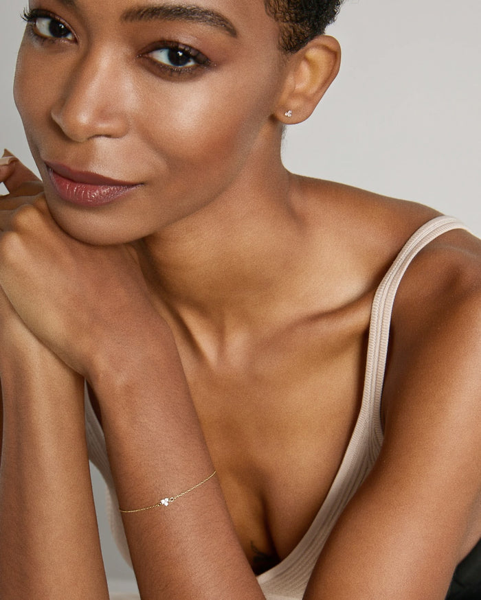 Bryan Anthonys Dainty Tribe Gold Bracelet On Model