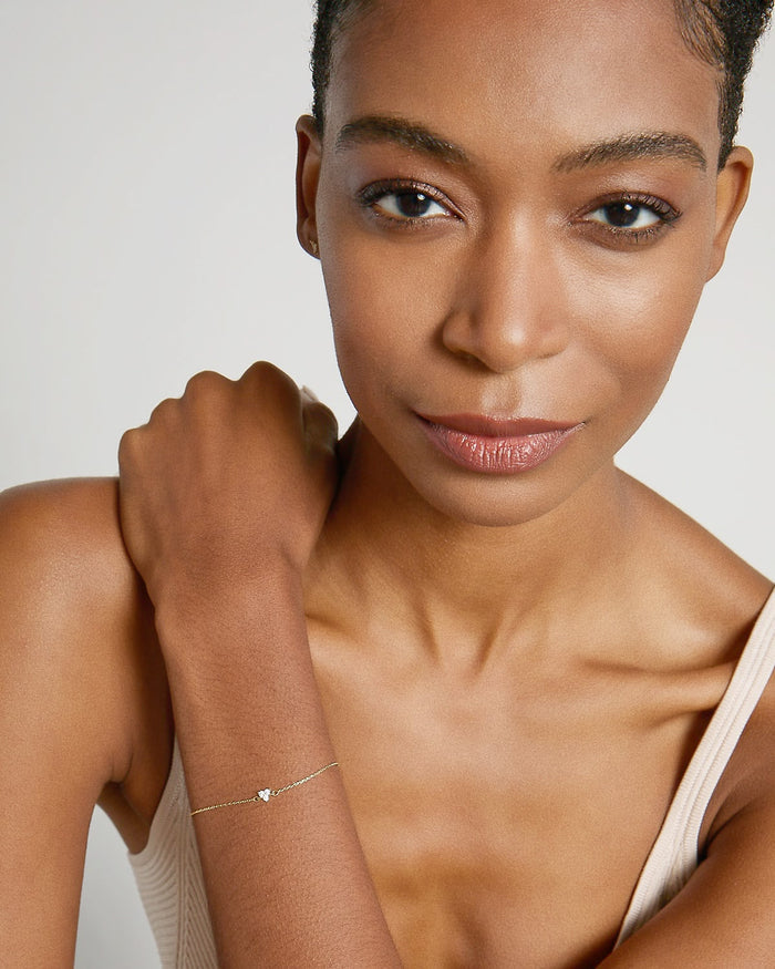 Bryan Anthonys Dainty Tribe Gold Bracelet On Model