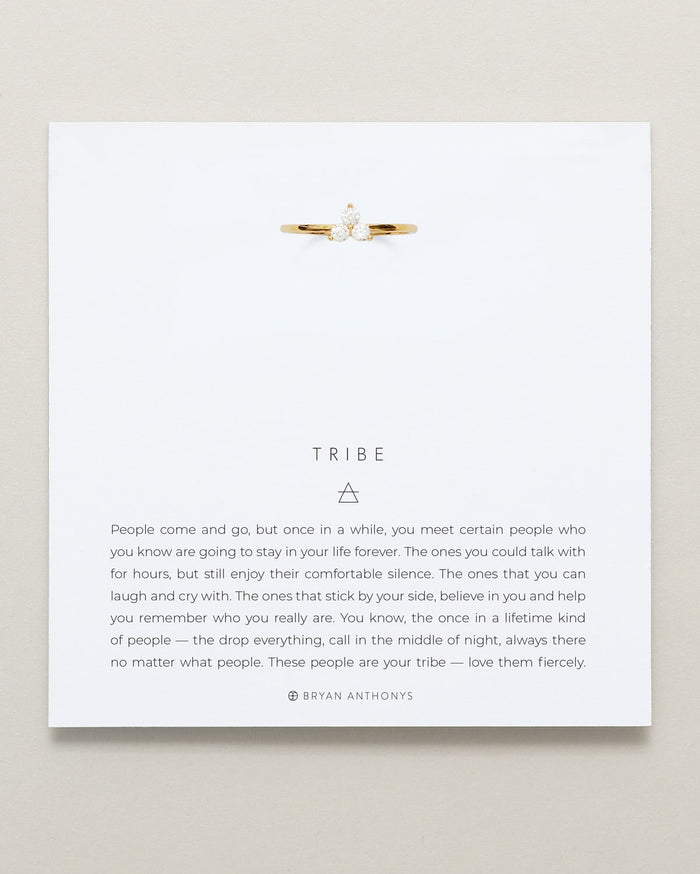Bryan Anthonys Dainty Tribe Gold Ring On Card