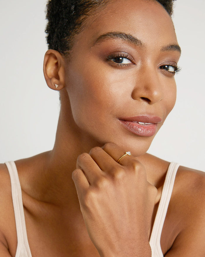 Bryan Anthonys Dainty Tribe Gold Ring On Model