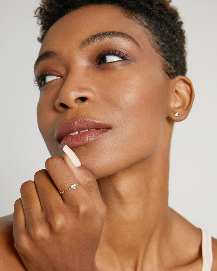 Bryan Anthonys Dainty Tribe Gold Ring On Model