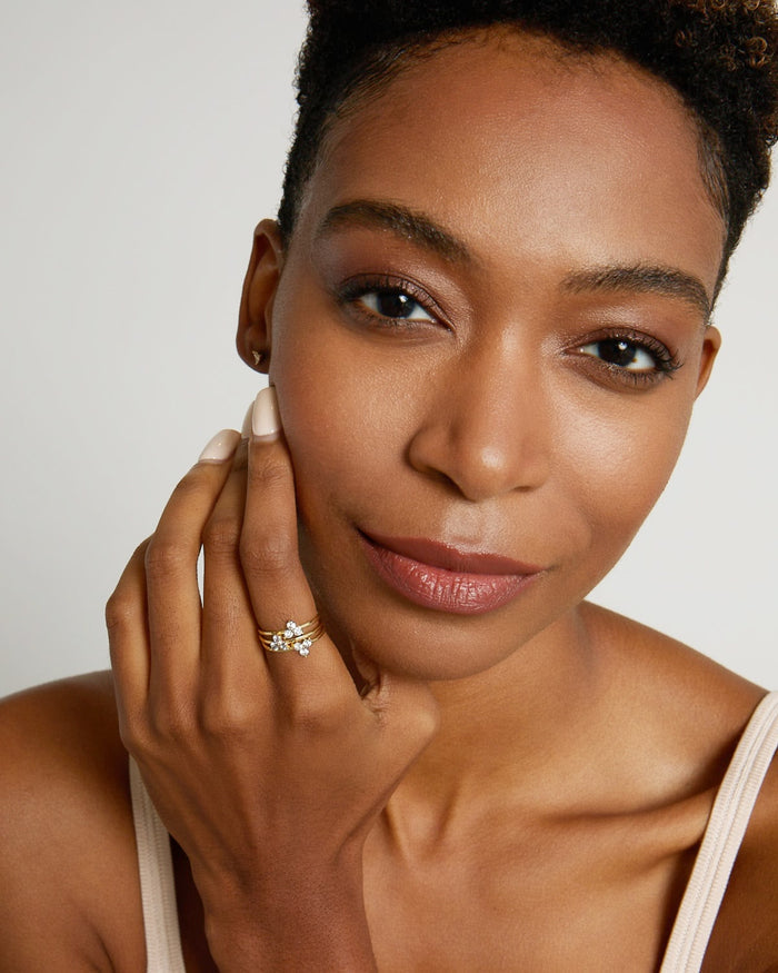 Bryan Anthonys Dainty Tribe Gold Ring On Model