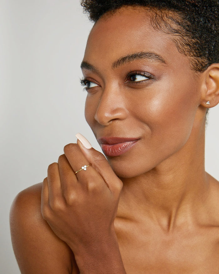 Bryan Anthonys Dainty Tribe Gold Ring On Model