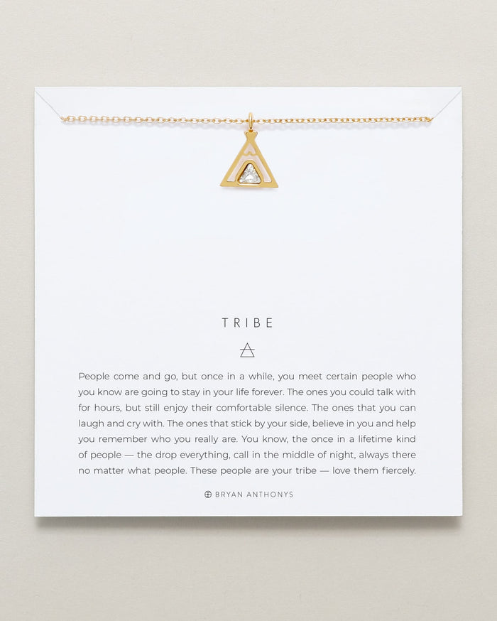 Bryan Anthonys tribe teepee necklace dainty 14k gold