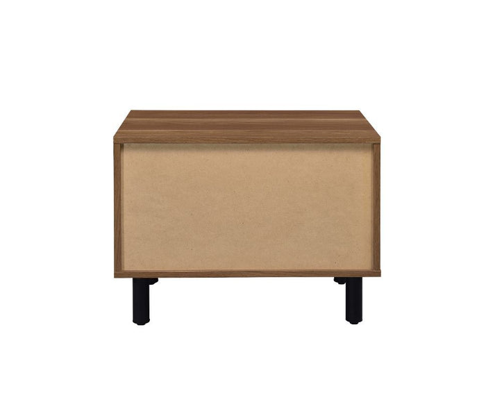 Trolgar - Accent Table - Brown Oak & Black