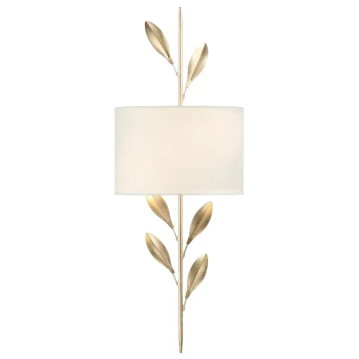 Two Light Vining Wall Sconce with Shade - Sconces - The Well Appointed House