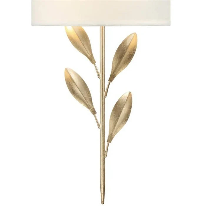 Two Light Vining Wall Sconce with Shade - Sconces - The Well Appointed House