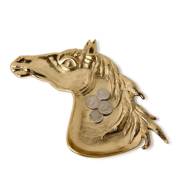 Two's Co. Horse Head Trinket Tray