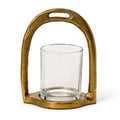 Two's Co. Horseshoe Tealight Candleholder Removable Glass
