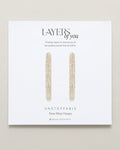 Bryan Anthonys Layers of You Collection Unstoppable Maxi Hoop Earrings Gold On Card
