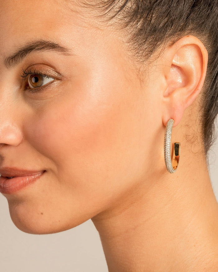 Bryan Anthonys Layers of You Collection Unstoppable Maxi Hoop Earrings On Model