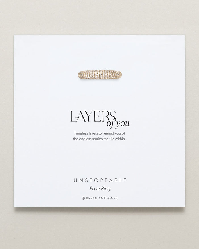 Bryan Anthonys Layers of You Unstoppable Pave Ring Gold