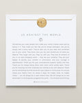 Bryan Anthonys Us Against The World Gold Necklace On Card