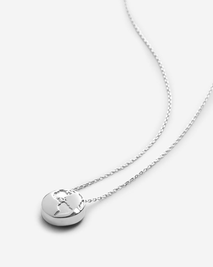 Bryan Anthonys Us Against The World Silver Necklace Macro