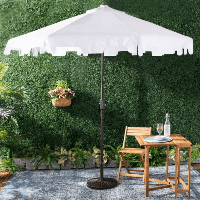 UV Resistant 9 Foot Market Crank Outdoor Patio Umbrella - Outdoor Umbrellas - The Well Appointed House