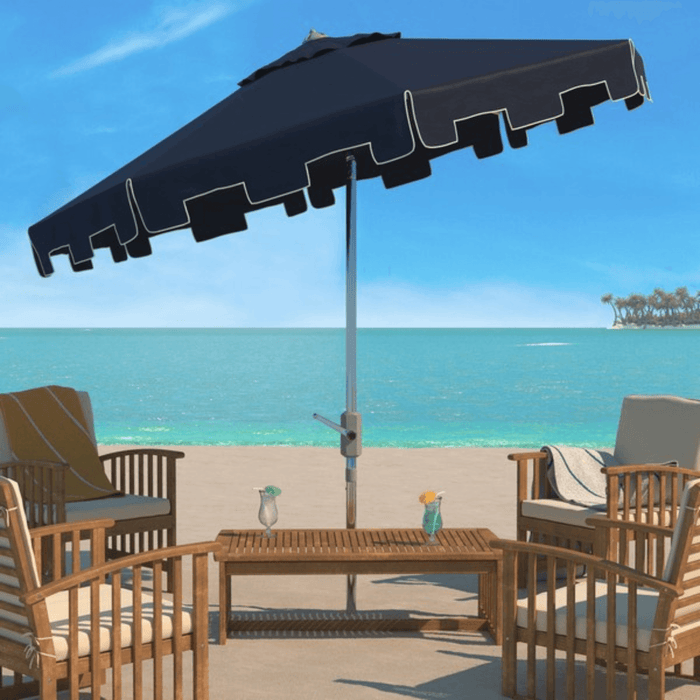 UV Resistant 9 Foot Market Crank Outdoor Patio Umbrella - Outdoor Umbrellas - The Well Appointed House
