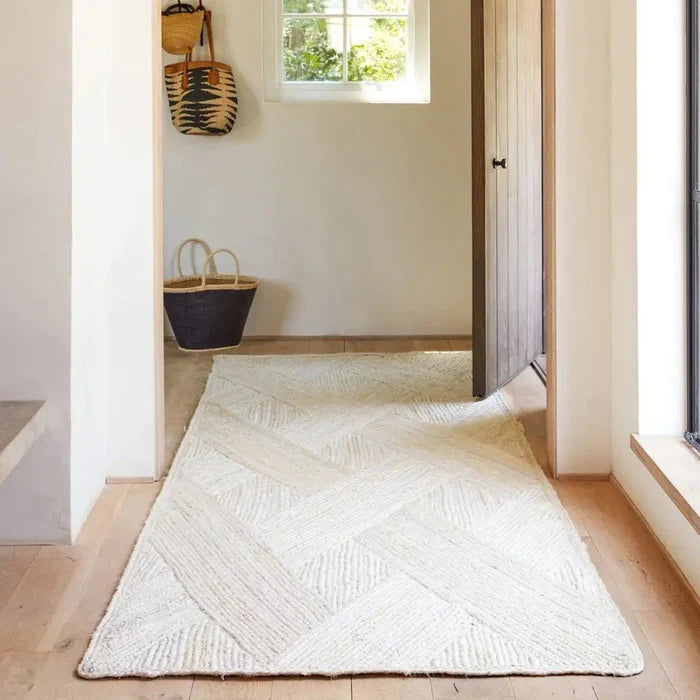 Vero Area Rug in Bleached White - Rugs - The Well Appointed House