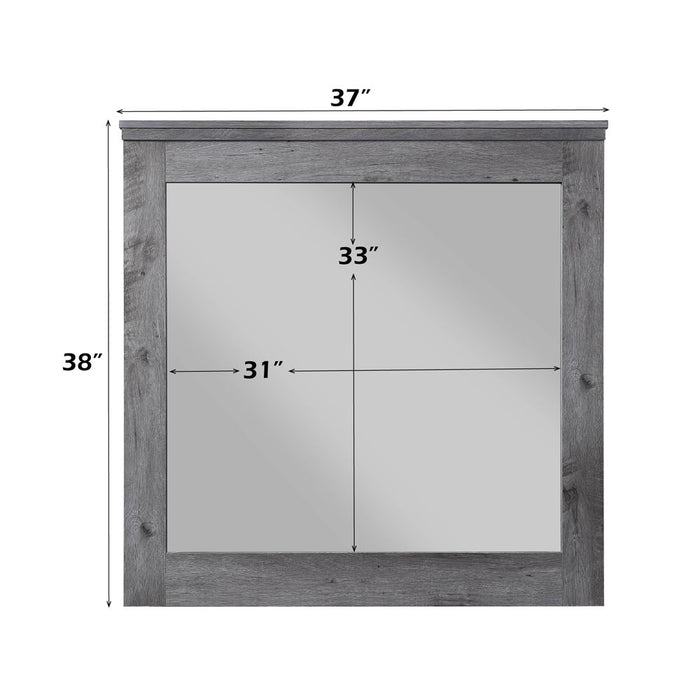 Vidalia - Mirror - Rustic Gray Oak