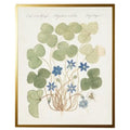 Vintage Bookplate with Blue Anemone Framed Wall Art - Paintings - The Well Appointed House