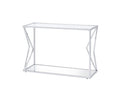 Virtue - Sofa Table - Clear Glass & Chrome