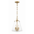 Voss 3 Light Mini Chandelier in Luxe Gold - The Well Appointed House