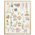 Watercolor Circus ABCs Children’s Framed Wall Art - Little Loves Art - The Well Appointed House