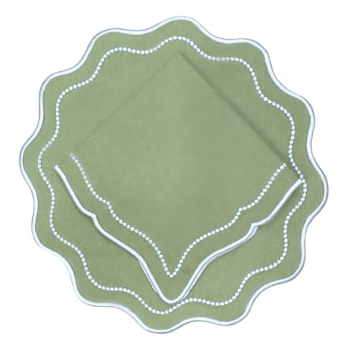 Waverly Napkin in Sage, Set of 4 - The Well Appointed House