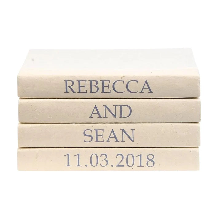 Wedding Day Announcement Decorative Book Set for Newlyweds - Books - The Well Appointed House