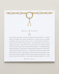 Bryan Anthonys Stories Of You Well Wishes Gold Charm Necklace On Card