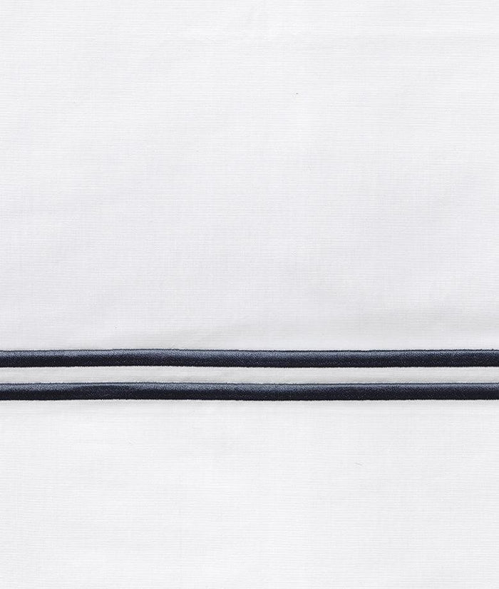 Wellesley Two Rows of Satin Stitch Shams - Shams - The Well Appointed House