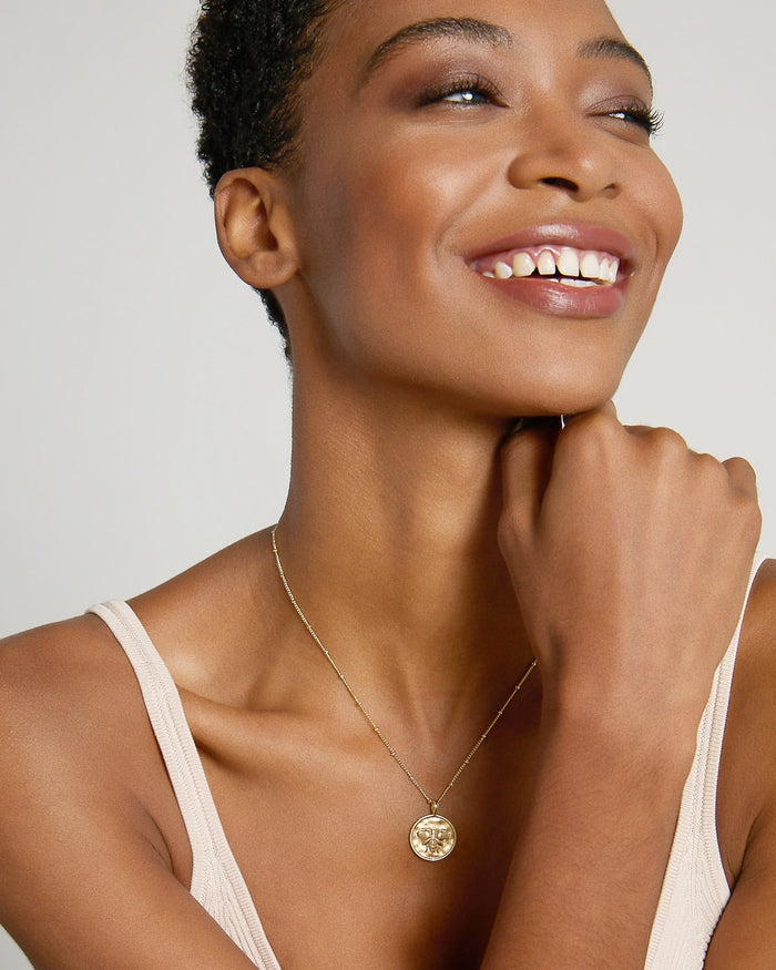 Bryan Anthonys Where You're Meant To Be Gold Necklace On Model